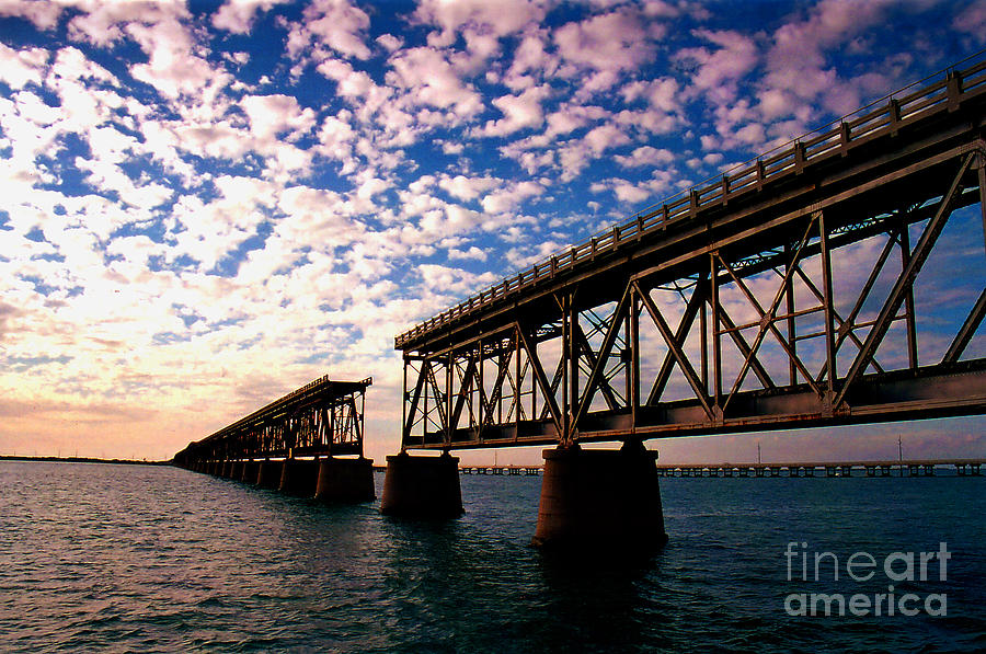 The Old Rail Road Bridge In The Florida Keys 2 Photograph
