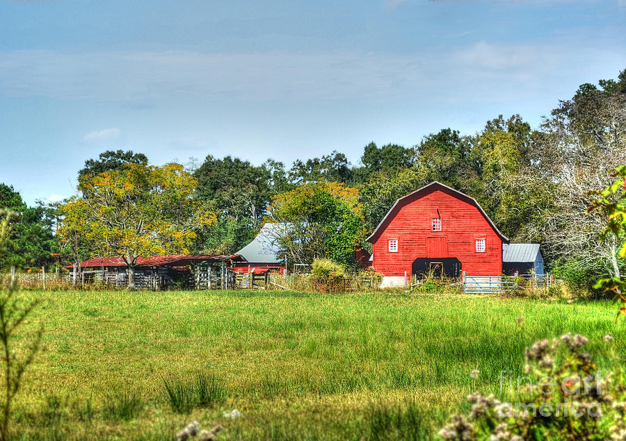 The Old Red Barn Photograph by Kathy Baccari