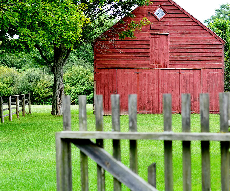 Omaha Photograph - The Old Red Barn by Laura Fasulo