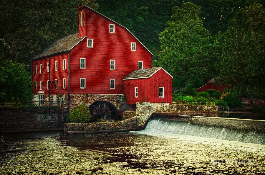 The Old Red Mill Photograph by Debra Fedchin