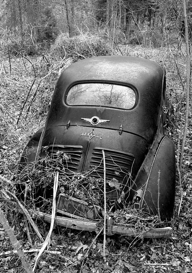 Car Photograph - The Old Renault by Karen Harrison Brown