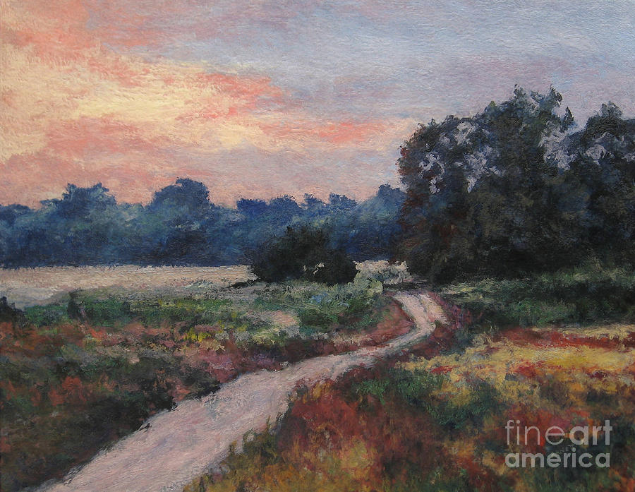The Old Road at Sunset Painting by Gregory Arnett