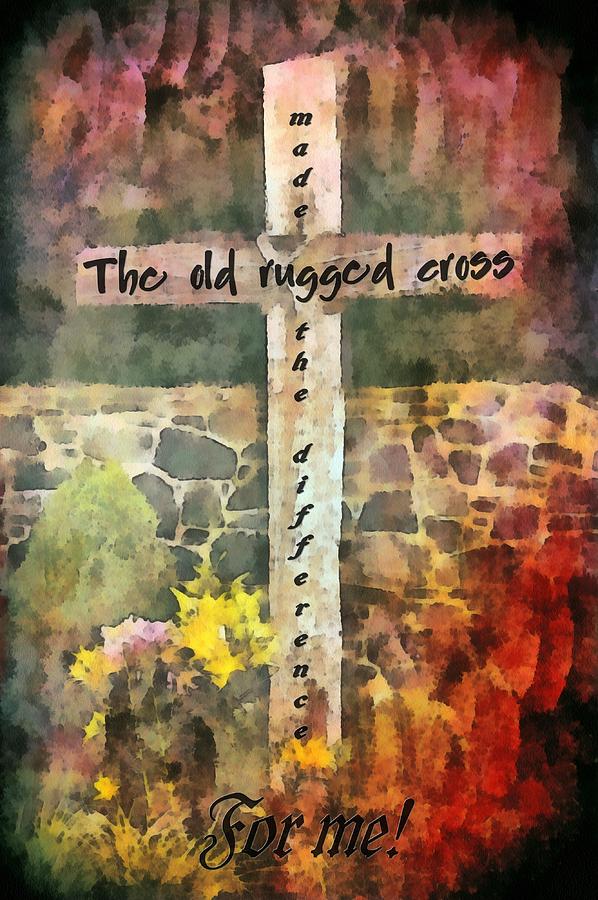 old rugged cross painting