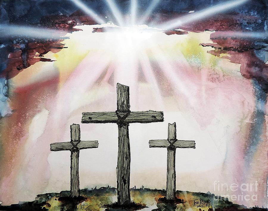 The Old Rugged Cross Painting by Tom Riggs