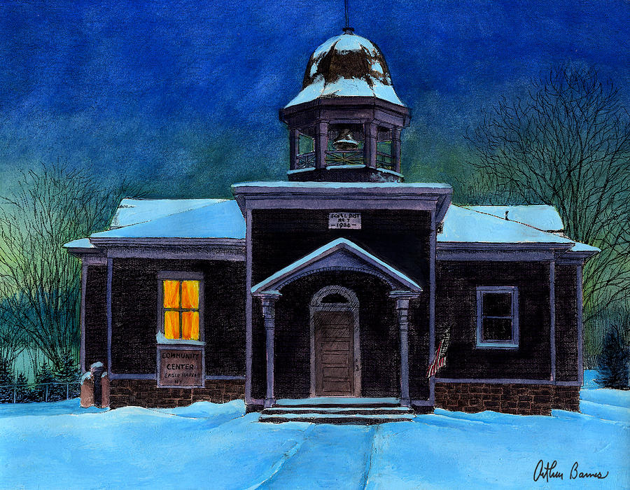 The Old School House Painting by Arthur Barnes