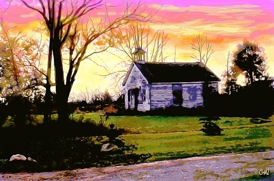 The Old One-Room Schoolhouse Painting by CHAZ Daugherty
