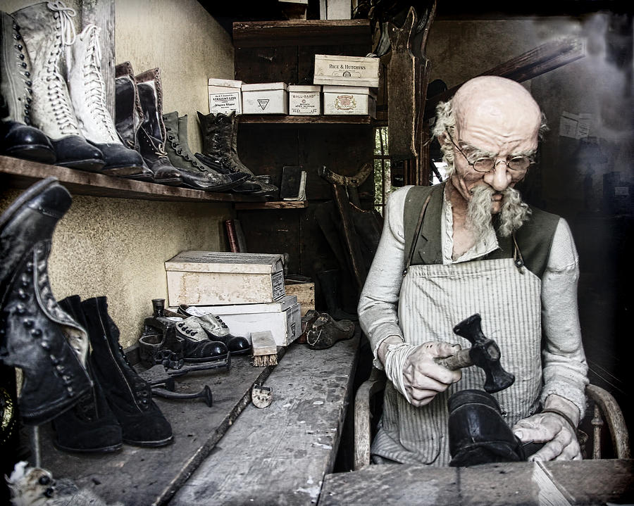 The Old Shoe Cobbler Photograph by Steve McKinzie