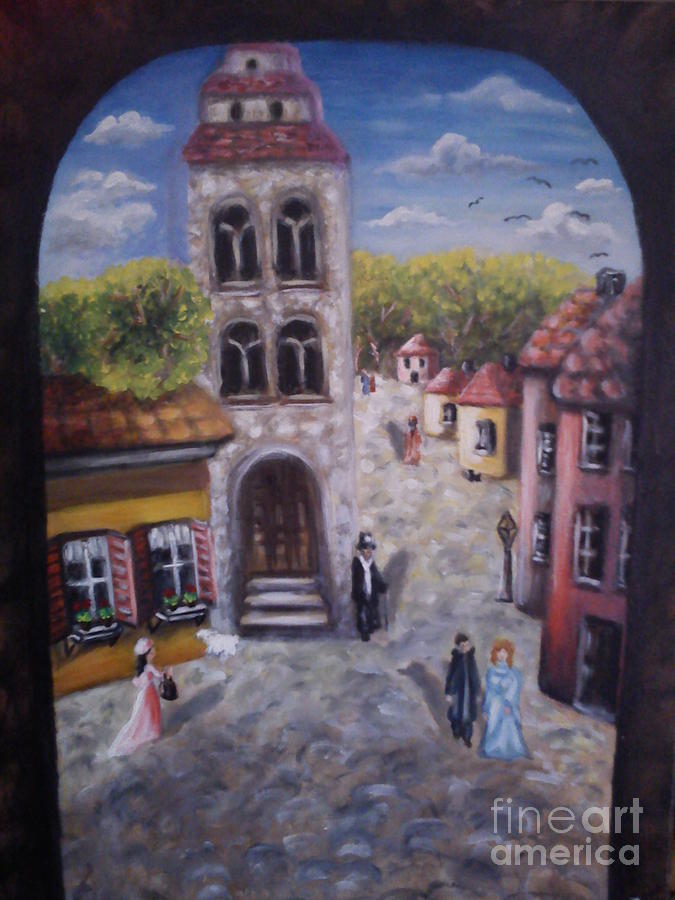 City Painting - The Old Town by GLORY-AN Art Gallery