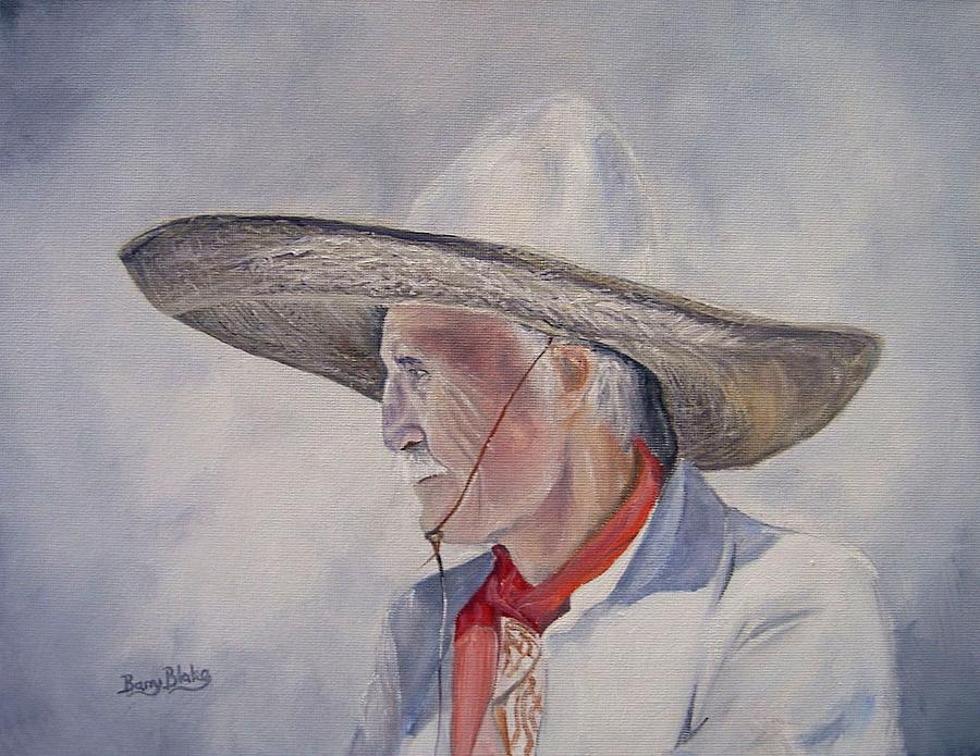 The Old Vaquero Painting by Barry BLAKE