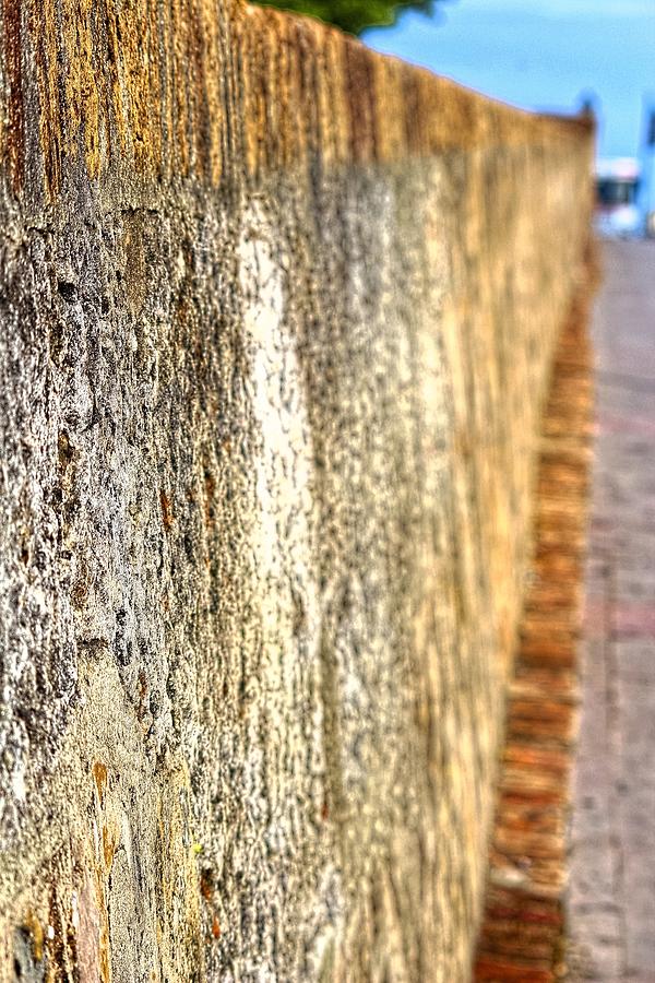 City Photograph - The Old Wall of San Juan by Sandra Pena de Ortiz