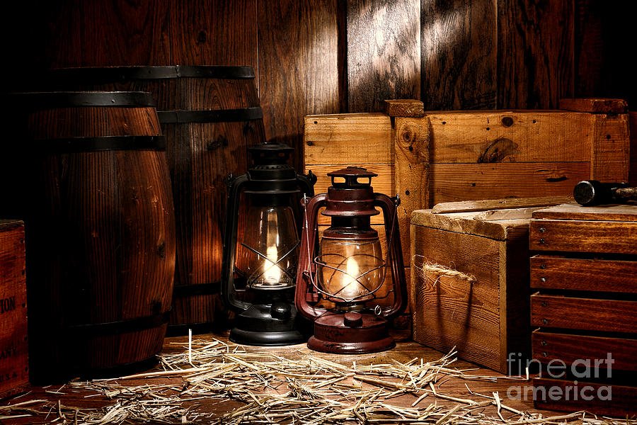 Lamp Photograph - The Old Warehouse by Olivier Le Queinec