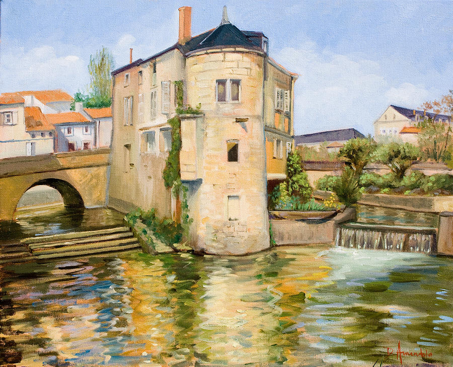 The Old Water Mill Painting by Dominique Amendola