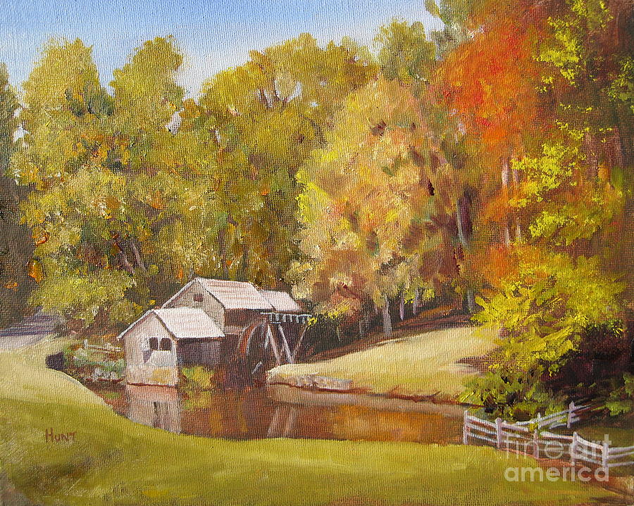 The Olde Mill Painting by Shirley Braithwaite Hunt
