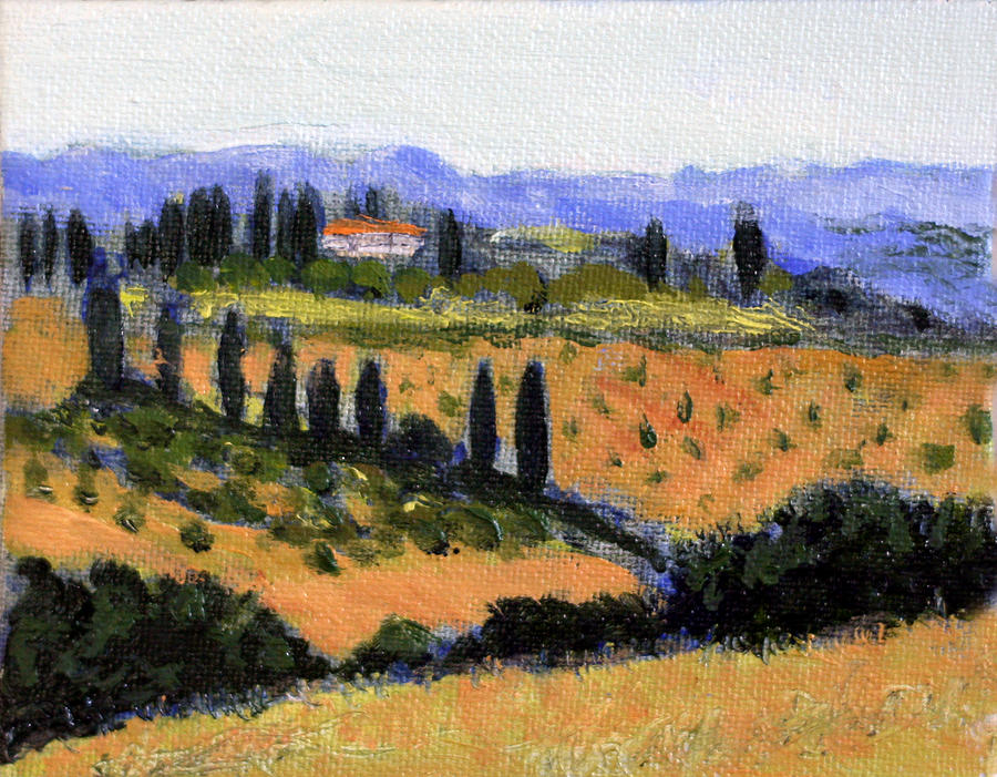 The Olive Grove Painting by David Zimmerman