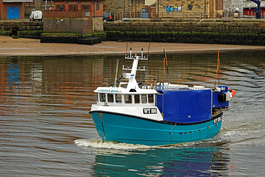 The Olivia Rose In Whitby Lower Harbour Photograph by Rod Johnson