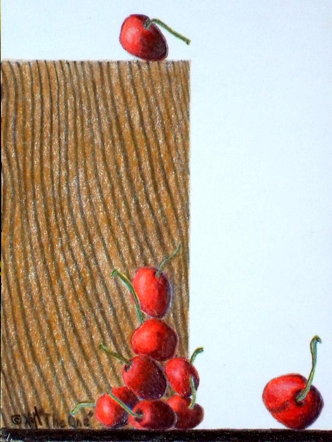 Cherries Painting - The One by A  Robert Malcom