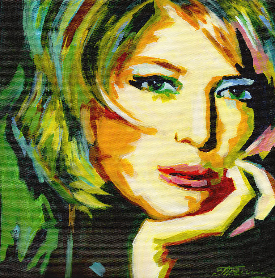 Monica Vitti Painting by Tanya Filichkin - Fine Art America