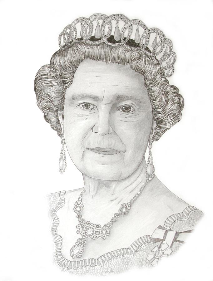 The One And Only Queen Drawing by Kevin Wood - Fine Art America