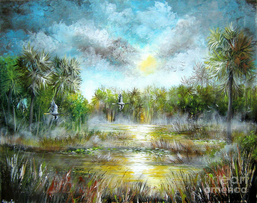 Everglades Painting by Bella Apollonia