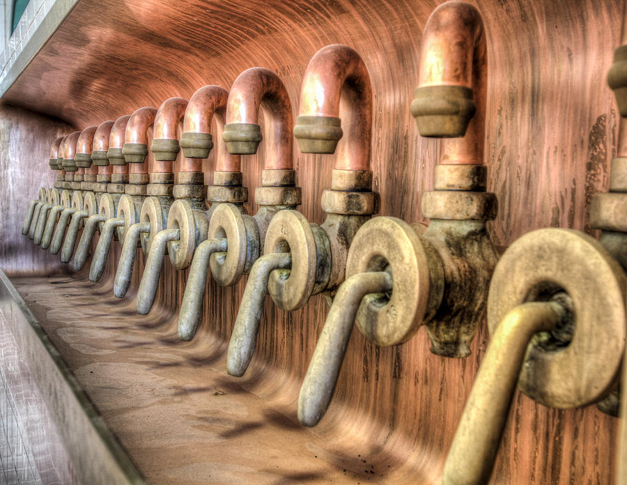 The beer valves Photograph by Nick Mares