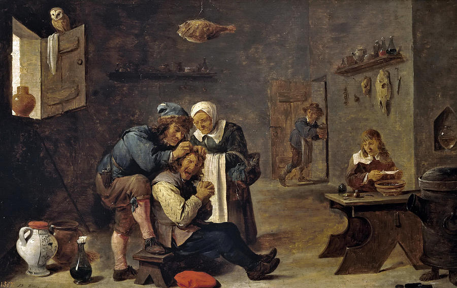 The operating surgeon Painting by David Teniers the Younger