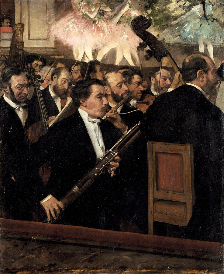 Edgar Degas Painting - The Orchestra at the Opera by Edgar Degas