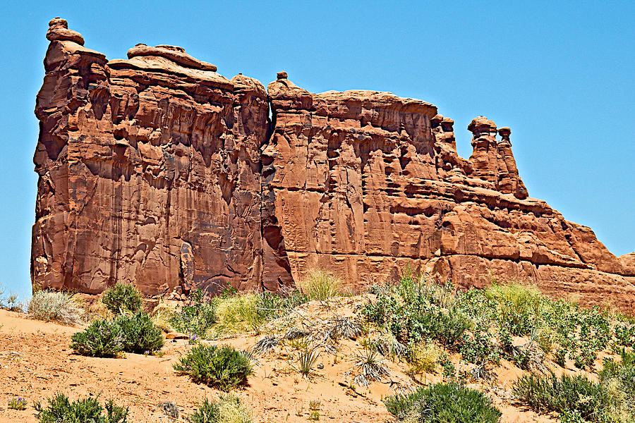 The Organ from Park Avenue in Arches  National Park, Utah  Photograph by Ruth Hager