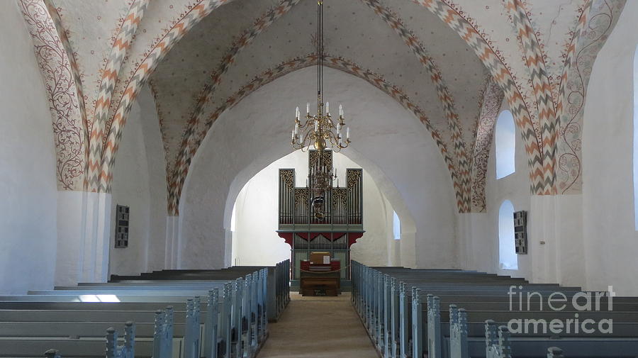 The organ in small church Photograph by Susanne Baumann