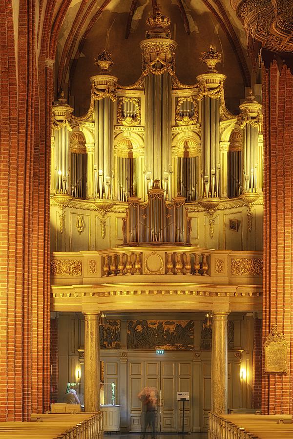 Architecture Photograph - The Organ in Stockholm Cathedral - Stockholm - Sweden by Photography  By Sai