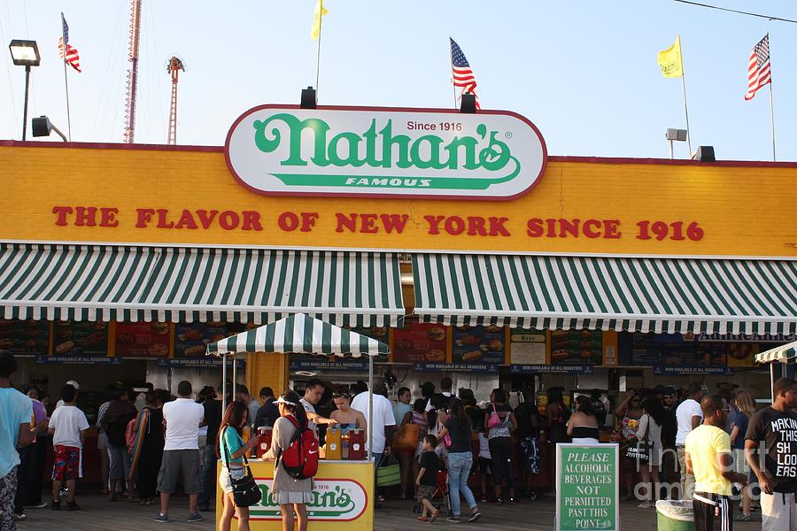 Famous Nathans of Coney Island Photograph by John Telfer