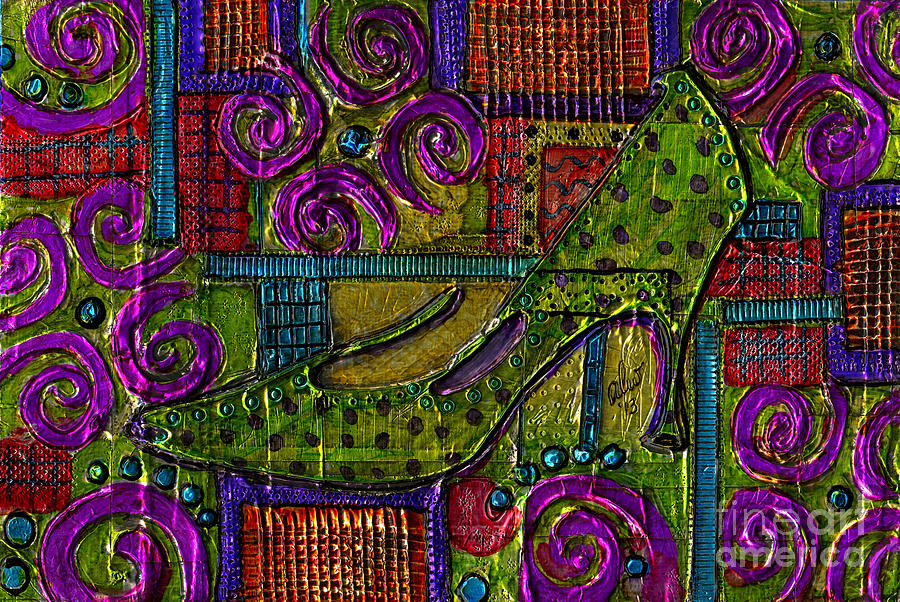 The Ornate Shoe Mixed Media by Angela L Walker
