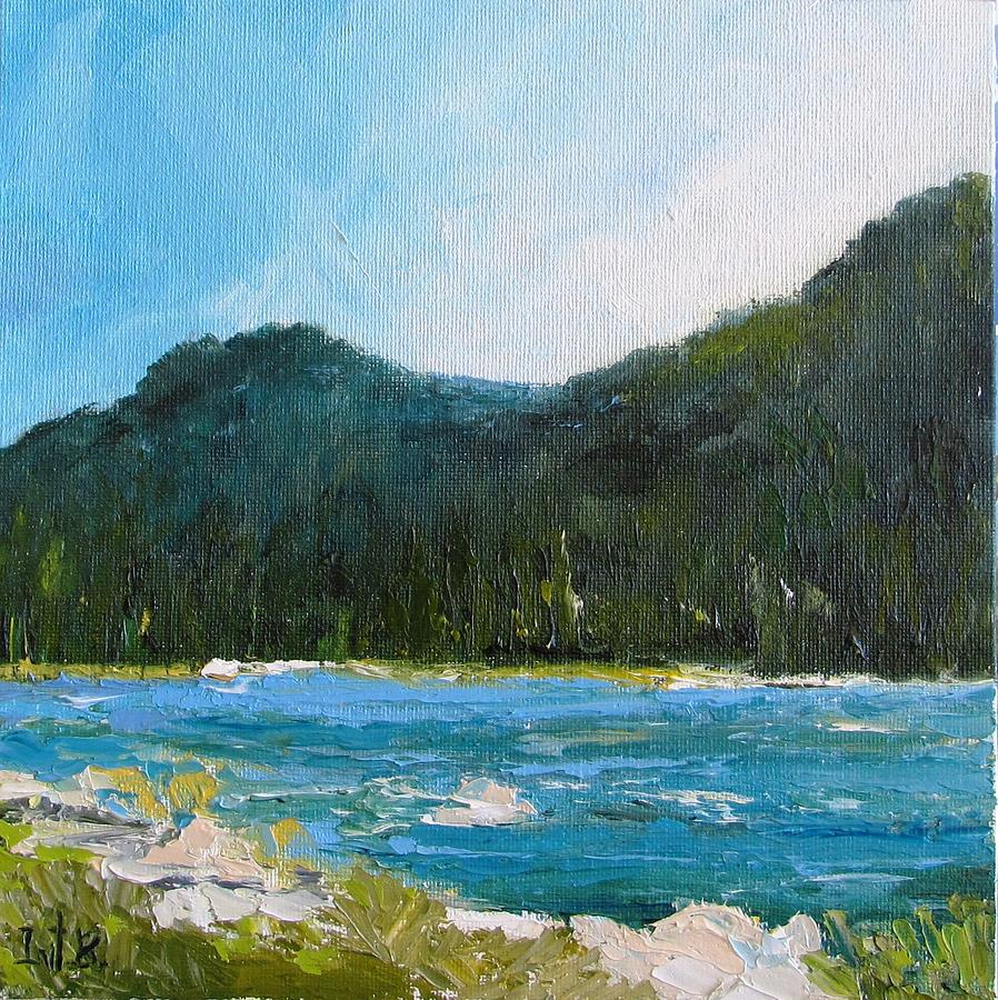 The Other Side Lake Chumash Painting by Irit Bourla | Fine Art America