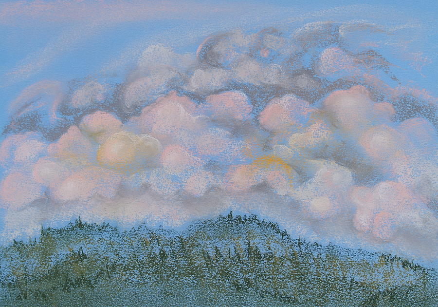 The Other Side of the Sunset Pastel by Michele Myers