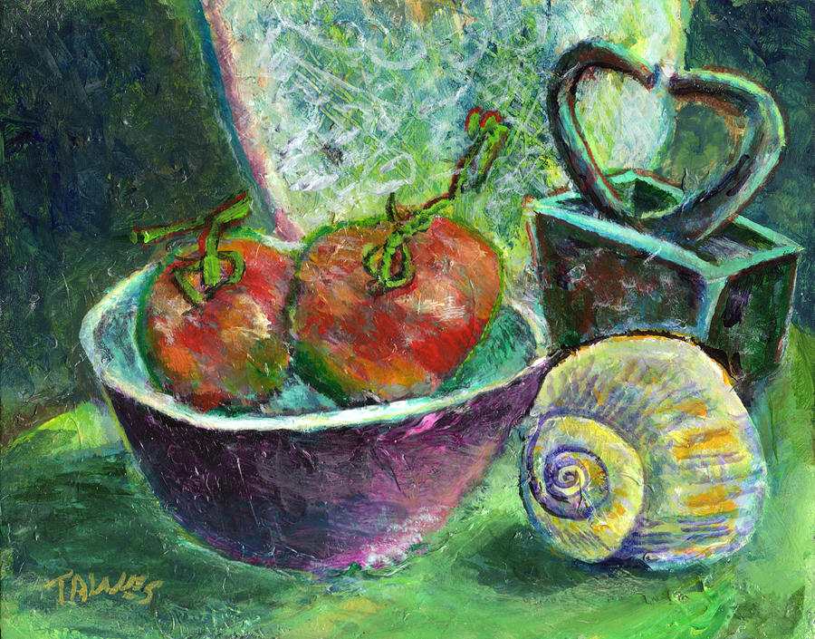 Tomato Painting - The Other Side of Tuesday by Dennis Tawes