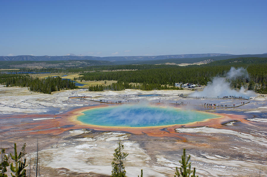 The Other Worldly Grand Prismatic Spring Photograph by Brian Kamprath