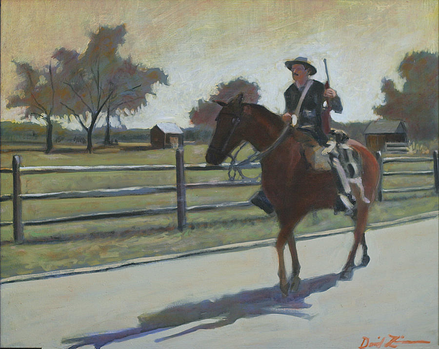 The Outrider Painting by David Zimmerman