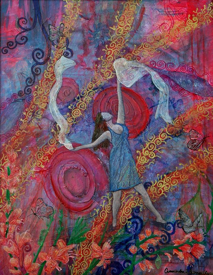 Abstract Painting - The Overcoming worshipper by Cassandra Donnelly