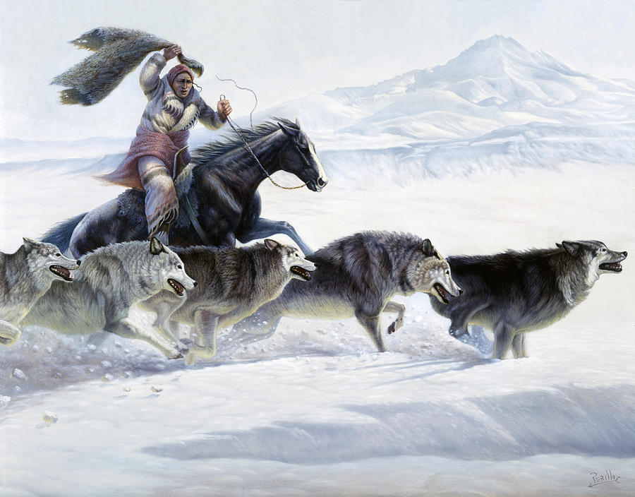 Wolves Painting - The Pack by Gregory Perillo
