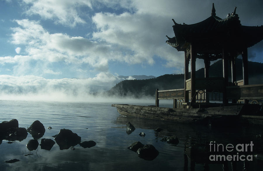 The Pagoda Lugu Lake China Photograph by James Brunker