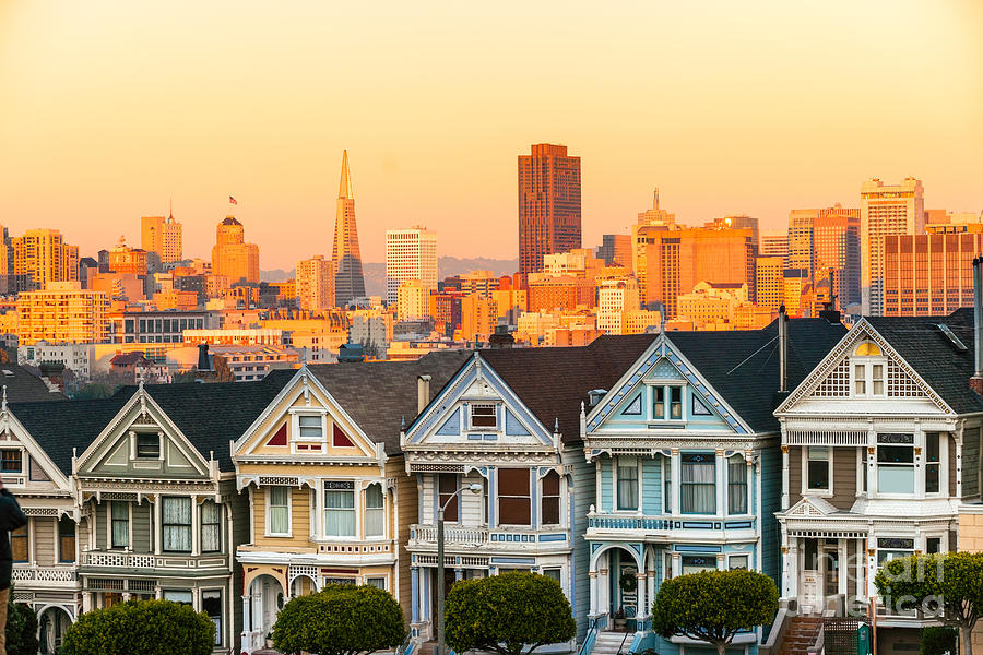 The Painted Ladies of San Francisco - California - USA Photograph by Luciano Mortula