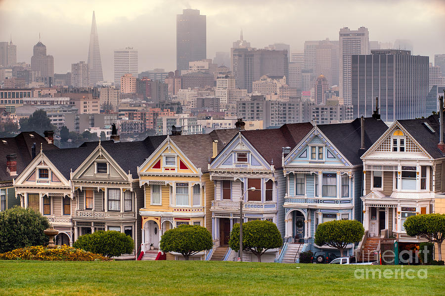 The Painted Ladies of San Francisco Photograph by Luciano Mortula