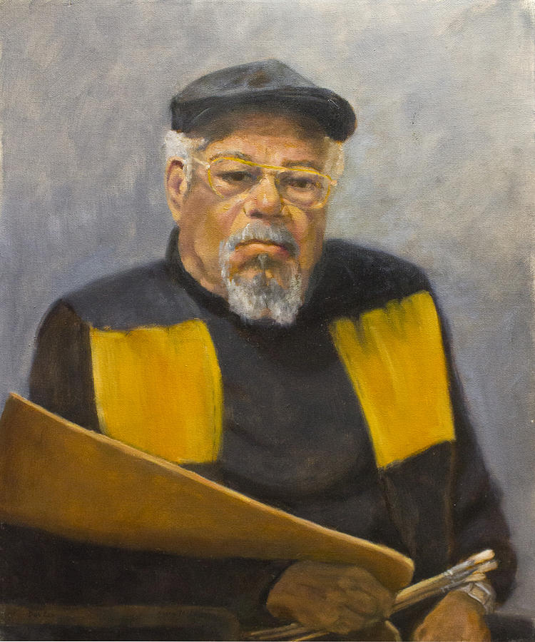 Portrait Painting - The painter Donald Lee by Mary Phelps
