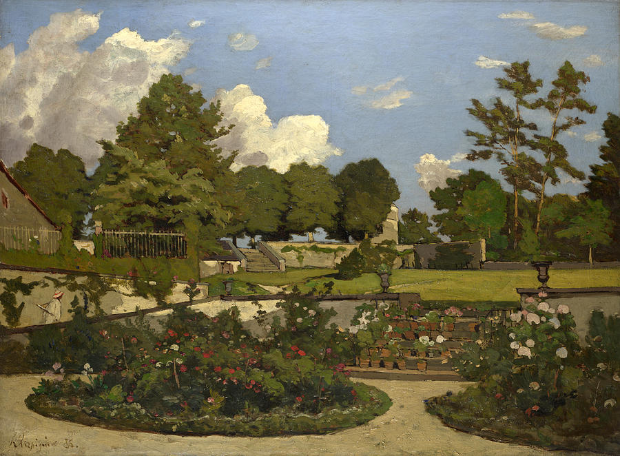 The Painters Garden at Saint-Prive Painting by Henri-Joseph Harpignies