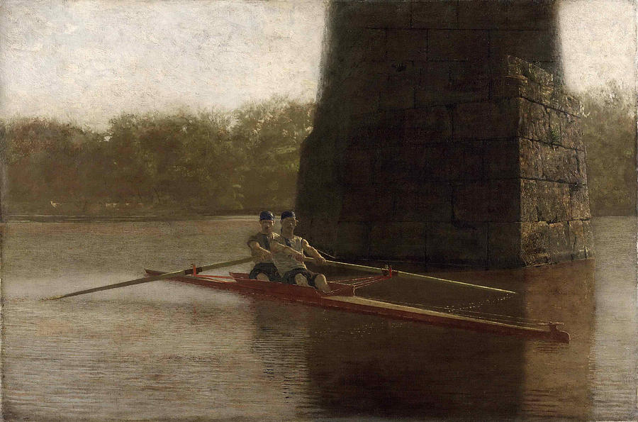 The Pair-Oared Shell Painting by Thomas Eakins