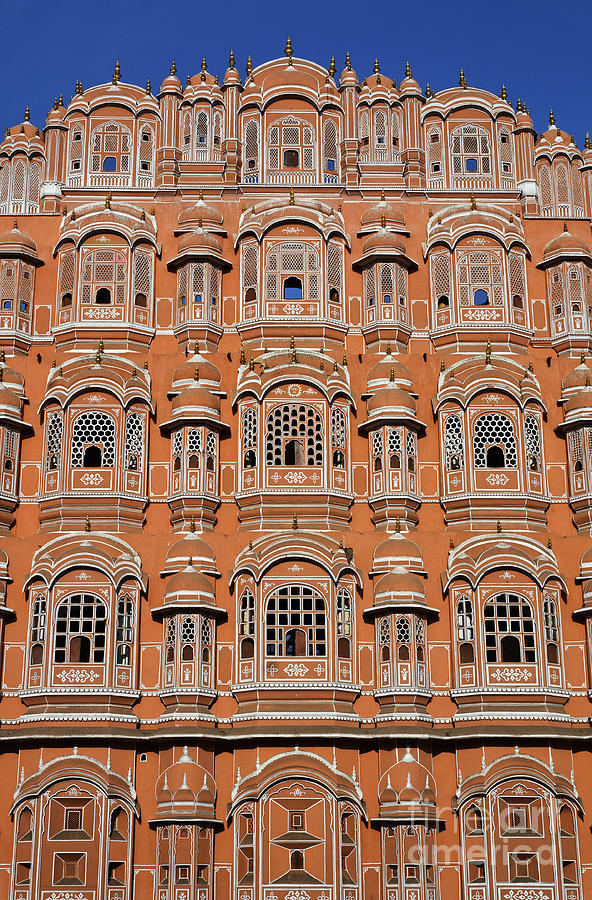 Architecture Photograph - The Palace of the Winds at Jaipur in Rajasthan India by Robert Preston