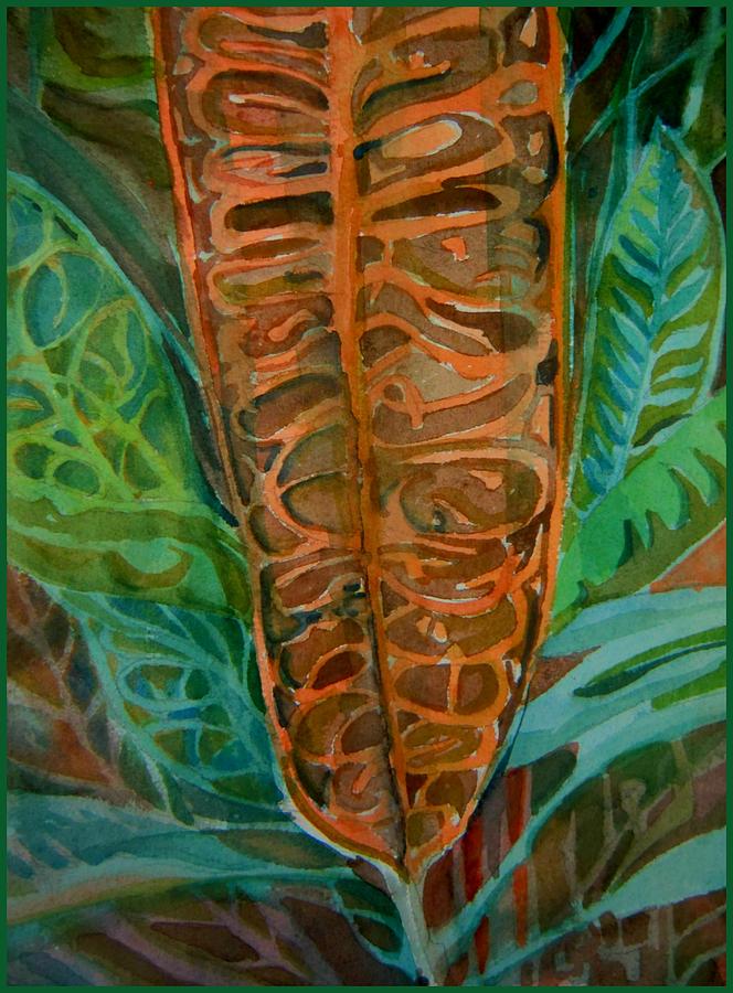 The Palm Leaf Painting by Mindy Newman