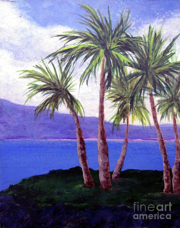 Nature Painting - The Palms by Susan Plenzick