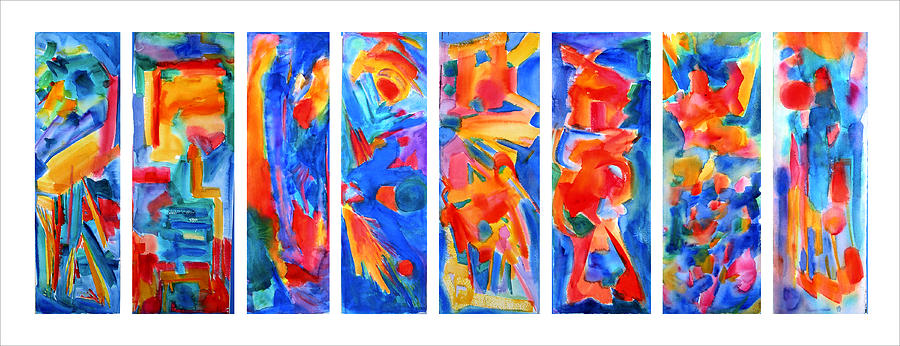 Abstract Figurative Painting - The Panels of Man by Studio Tolere