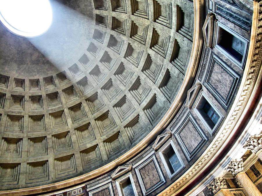 The Pantheon Dome Photograph by Jennifer Wheatley Wolf