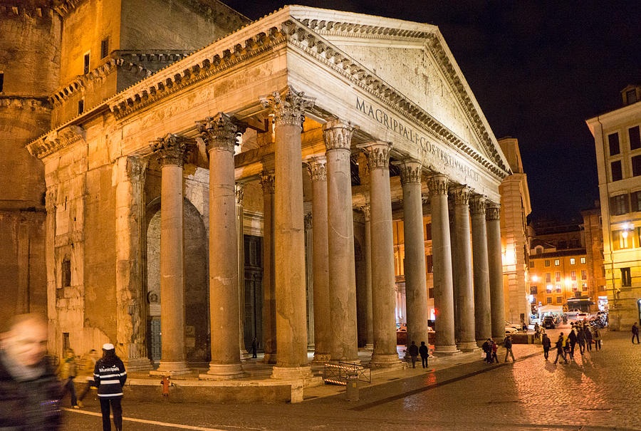 The Pantheon Photograph by Mike Evangelist